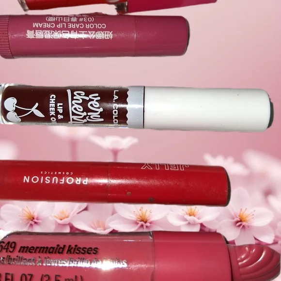 Assorted Pink Women’s Lip Gloss & Lipstick Set - Unbranded - Picture 5 of 5